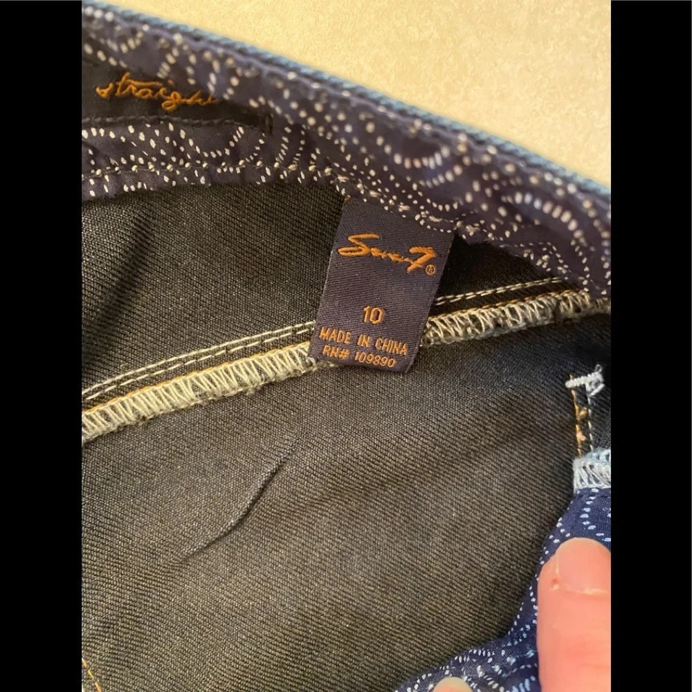 NWT Seven7 Straight Jeans Sz 10 - Picture 7 of 10